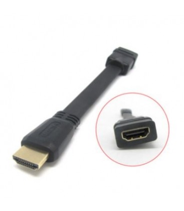 Adaptador cable HDMI macho hembra cable plano