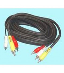 Cable 3 Rca Macho A 3 Rca Macho, 5 Metros