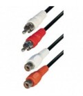 Cable ConexióN 2 Rca Macho A Rca Hembra 1,5 Metros