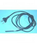 Cable alimentación negro 2 x 0,75 mm, 2 metros