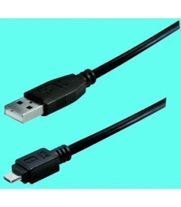Cable micro usb-usb A macho-Micro Usb B Macho 1,8m