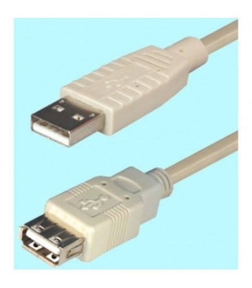 Cable usb 2.0 macho tipo A - usb hembra tipo A