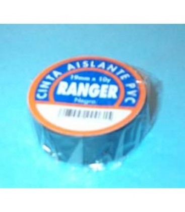 Cinta aislante negra 19 mm x 25 m