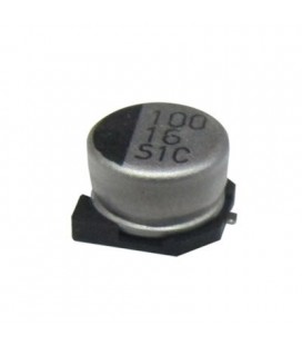 Condensador electrolitico Smd 100mf-16v 85? 6,3mm