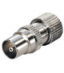 Conexión tipo IEC macho final linea 75 ohm