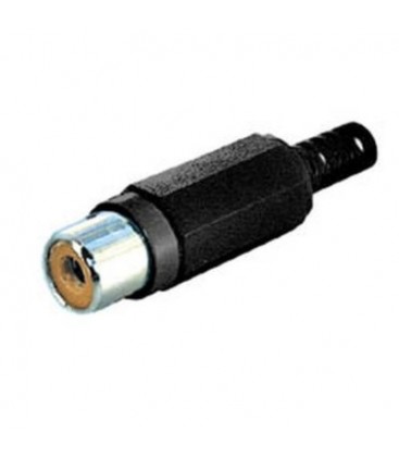 Conexión tipo RCA hembra color negro