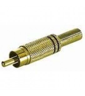 Conexión tipo RCA macho metal 5/6mm