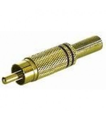 Conexión tipo RCA macho metal 5/6mm