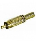 Conexión tipo RCA macho metal 5/6mm