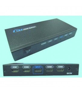 Distribuidor HDMI 1entrada a 4 salidas HDMI 1.3V compatible con HDCP
