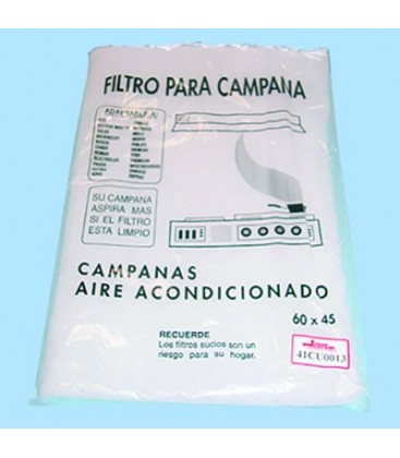 Filtro espuma para campana extractora 60 x 45 cm