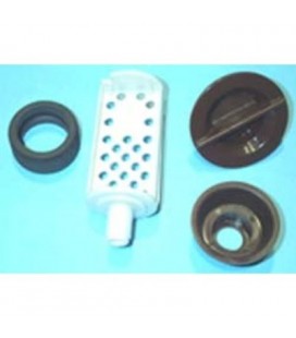 Filtro para lavadora Ignis, Philips, Whirlpool, tapa negra