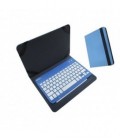 Funda Universal Tablet + Teclado Color Azul