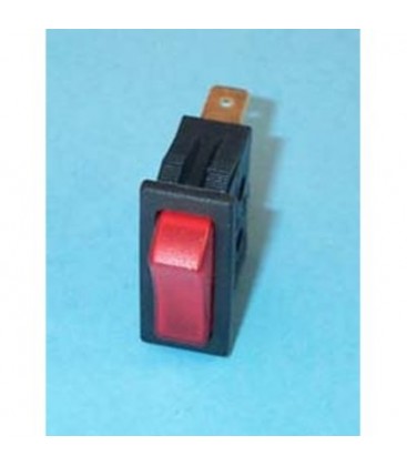 Interruptor luminoso rojo Unipolar 3 contactos