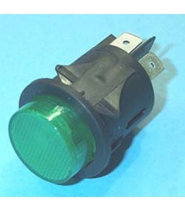 Interruptor luminoso bipolar verde