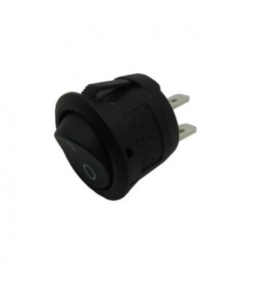 Interruptor Redondo Negro 6a, 250v, 4,8mm