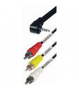 Jack 4 Pin 3,5mm 3 Rca Macho 2 Metros