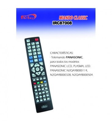 Mando a distancia para televisor Panasonic