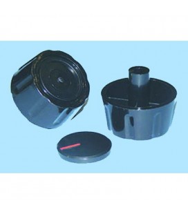 Mando de cocina universal eje 15 mm negro