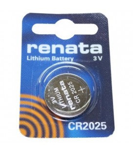 Pila litio tipo botón formato CR2025