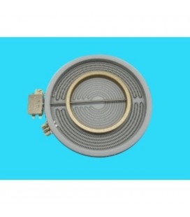 Placa eléctrica vitrocerámica universal 2200w 230 mm