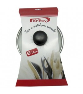 Tapa cristal para cacerola universal diámetro 16 cm