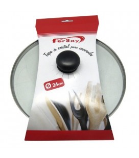 Tapa cristal para cacerola universal diámetro 24 cm