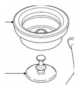 Membrana silicona de la bomba de SCF300/12, SCF302