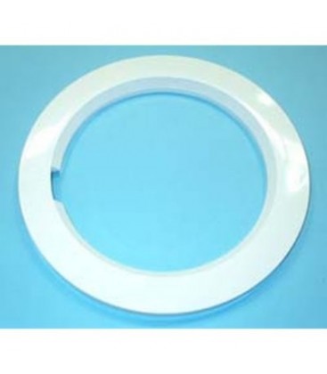 Aro exterior escotilla Indesit, 101942, serie 2000, W622XWI, grande blanco T.N., diametro 280/360mm