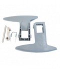 Cierre gris puerta escotilla completa lavadora brandt, edesa, MOD. F-1710X, F-2712X, FCH-2812X, colo r gris, LA0938800