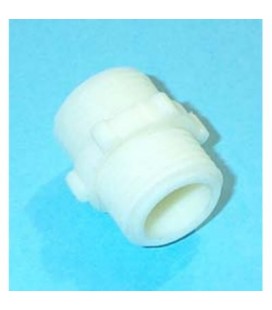 Adaptador plastico 1/2x1/2 gris