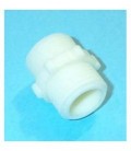 Adaptador plastico 1/2x1/2 gris