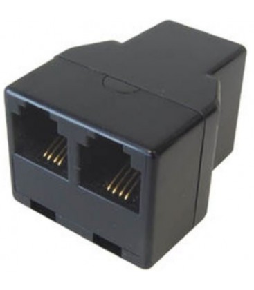 Adaptador h 6/4 - h 2X6/4 negro