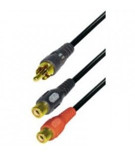 Rca MACHO-2RCA hembra 0,2m dorado