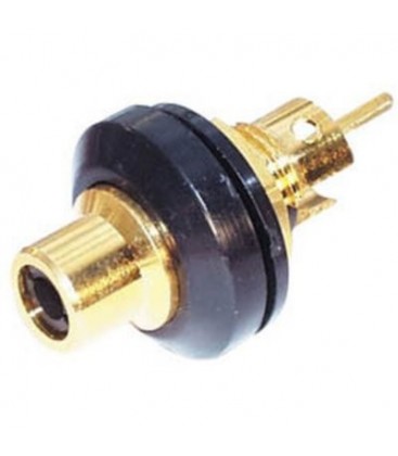 Rca h chasis dorada aislada negro