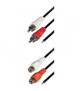 2x rca macho + voltaje de conmutaci