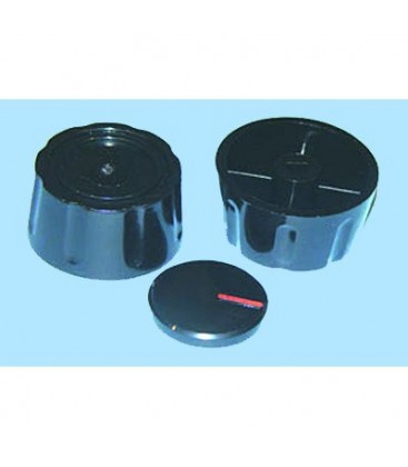 Mando universal para cocinas de 6mm sin eje en color negro