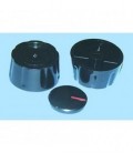 Mando universal para cocinas de 6mm sin eje en color negro
