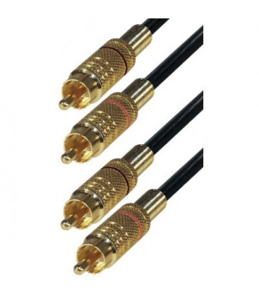 2rca m - 2RCA m 2,5m dorado 5mm