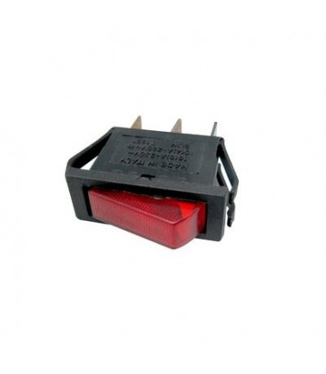 Interruptor luminoso 16A, 3 faston, medidas: 3CM ancho/ 2CM altura