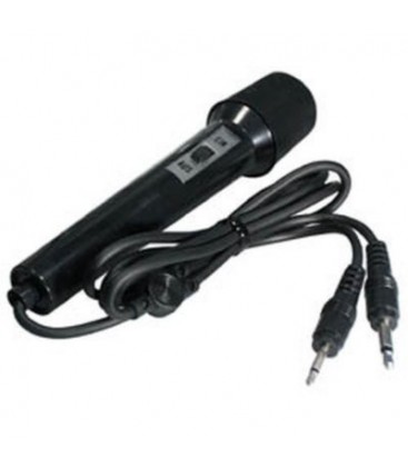 Microfono con interruptor mono, 2,5mm + 3,5mm
