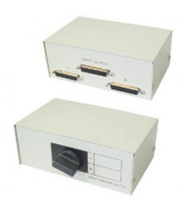Caja conmutador 3 x sub d - hembra 25 pines