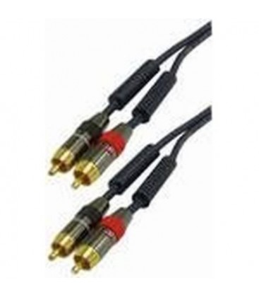Cable audio 2 rca m - 2 rca m 1,5m