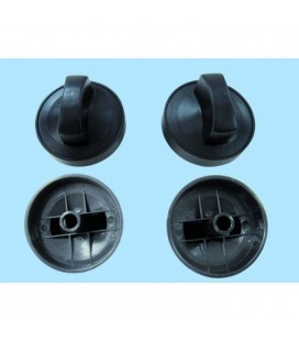 Kit de 2 uds de mando universal para cocina industrial color negro M-10 con eje