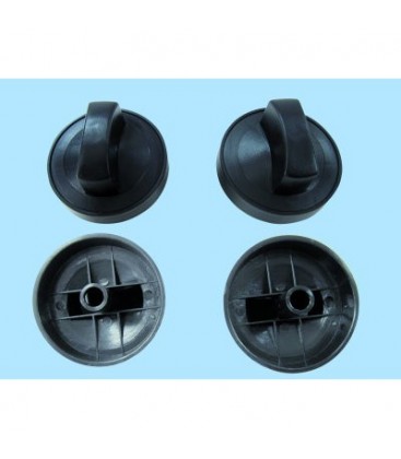 Kit de 2 uds de mando universal para cocina industrial color negro M-10 con eje