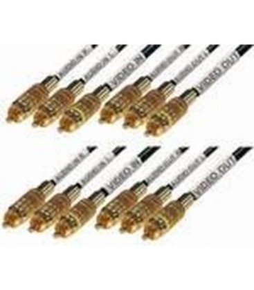 6xrca m - 6xRCA m dorado 3m