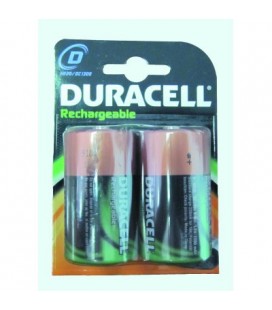 Bateria duracell (2) recargable R20 2200MAH