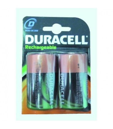Bateria duracell (2) recargable R20 2200MAH
