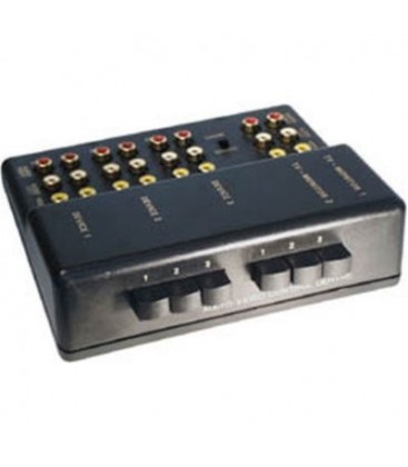 Caja conmutacion audio-video c/ rca
