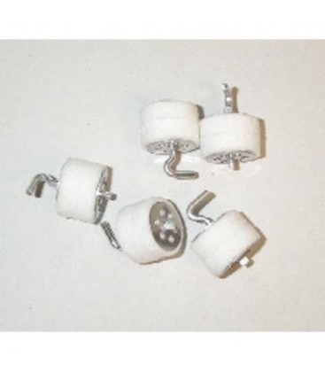 Filtros fibra blanco (10UN.)